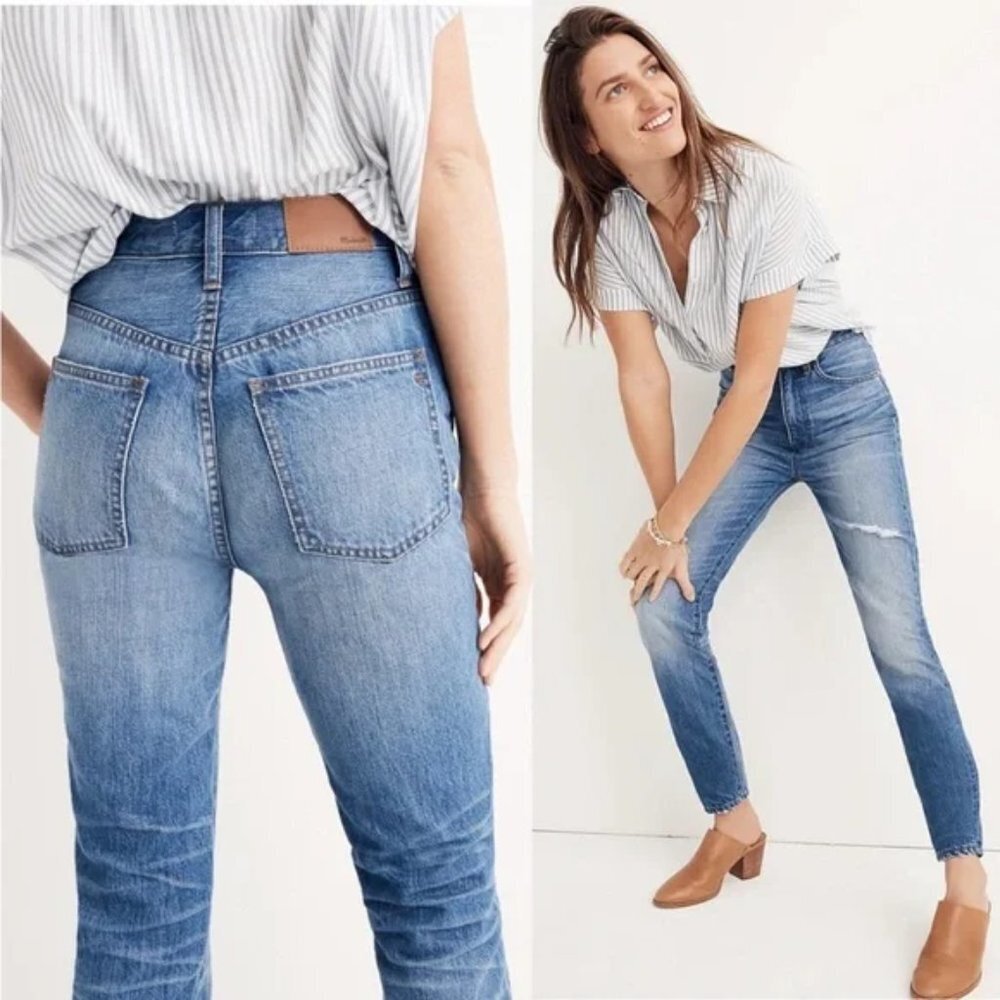 Madewell Classic Blue Skinny Jeans - Picture 2 of 14